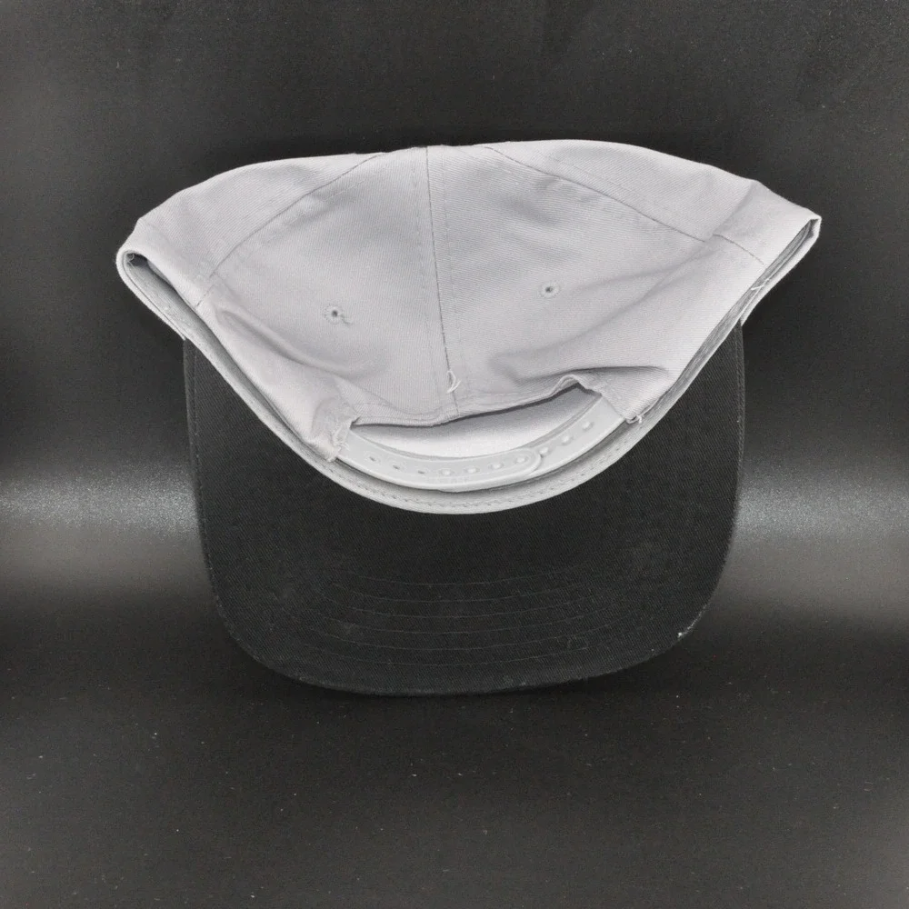 AJM Headwear AG World Snapback Hat OSFM Grey Black Excellent Graphic‎ Cap